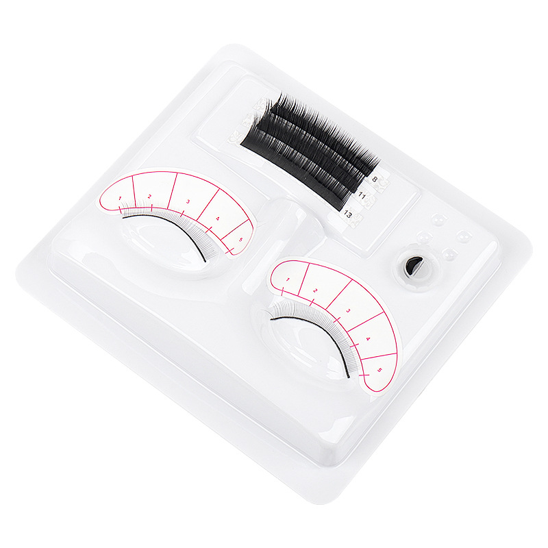 Eyelash Extension London - 5 個まつげエクステンションマネキンヘッド練習メイクアクセサリー初心者のためのラッシュグラフティング教育トレーニングツール