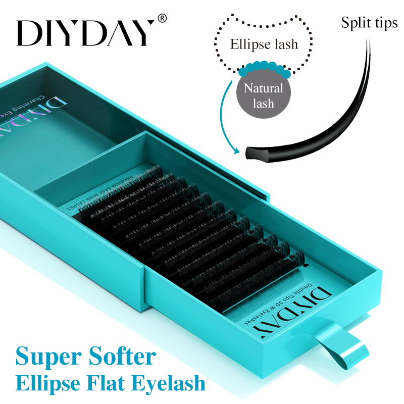 Eyelash Extension Anime - DIYDAY 楕円フラットまつげエクステンション 0.15 0.20 スーパーソフト個別フラットまつげナチュラルルックつけまつげメイクアップ