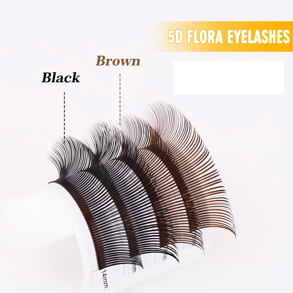 ラッシュプロフェッサー ブラウン＆ブラック フラワースパイク - Eyelash Extension Wet Look のレビューと価格