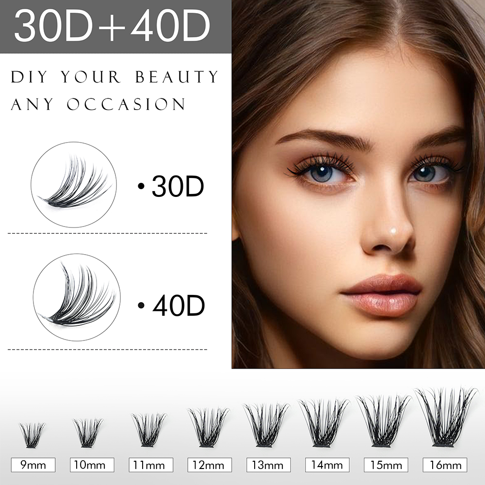 WINKLURE DIYまつげクラスターミックストレイ キャ - Eyelash Extension Cat Eye のレビューと価格