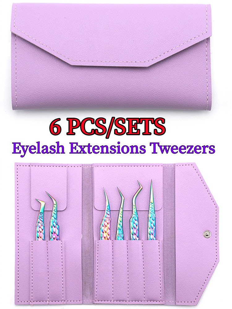 6個入りまつげピンセットセット、カーブ型アイソレーションブー - Isolation Tweezer Curved のレビューと価格