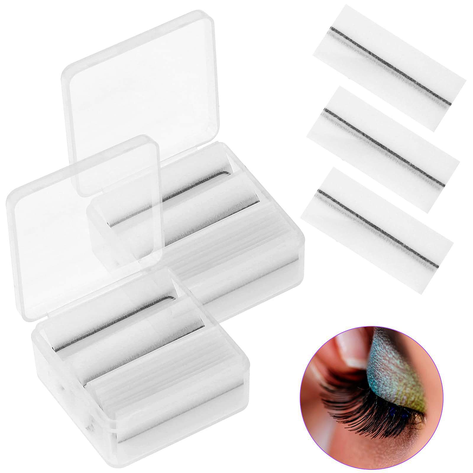 粘着性のつけまつげストリップ,ふわふわテープ,強い,自然な効 - Lash Adhesive Glue のレビューと価格
