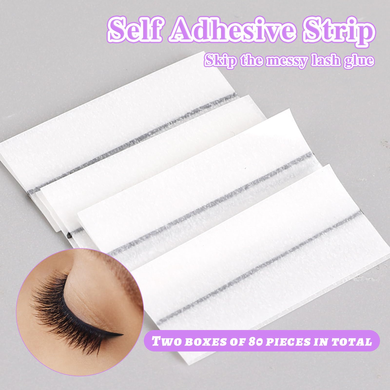 粘着性のつけまつげストリップ,ふわふわテープ,強い,自然な効 - Lash Adhesive Glue のレビューと価格
