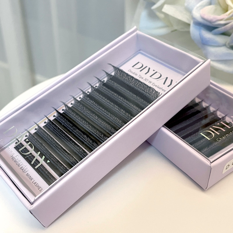 DIYDAY W 形状まつげエクステンション既成 3d 4d - Eyelash Extension Anime のレビューと価格