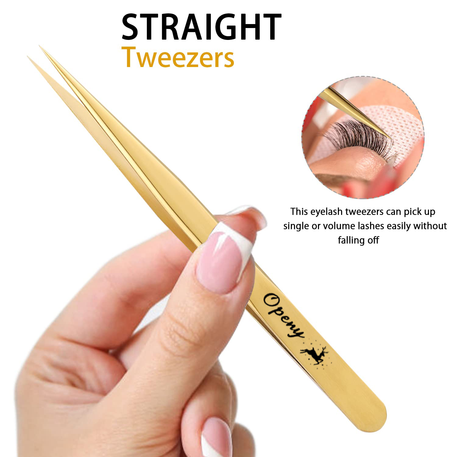まつげエクステンションピンセットプロフェッショナル精密ストレ - Isolation Tweezer Curved のレビューと価格