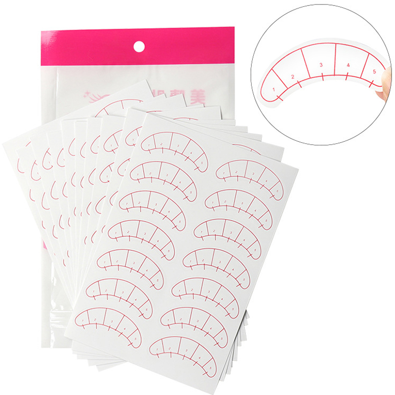 70/140 ペアまつげマッピングステッカー目の下の位置決め - Lash Mapping Sticker のレビューと価格