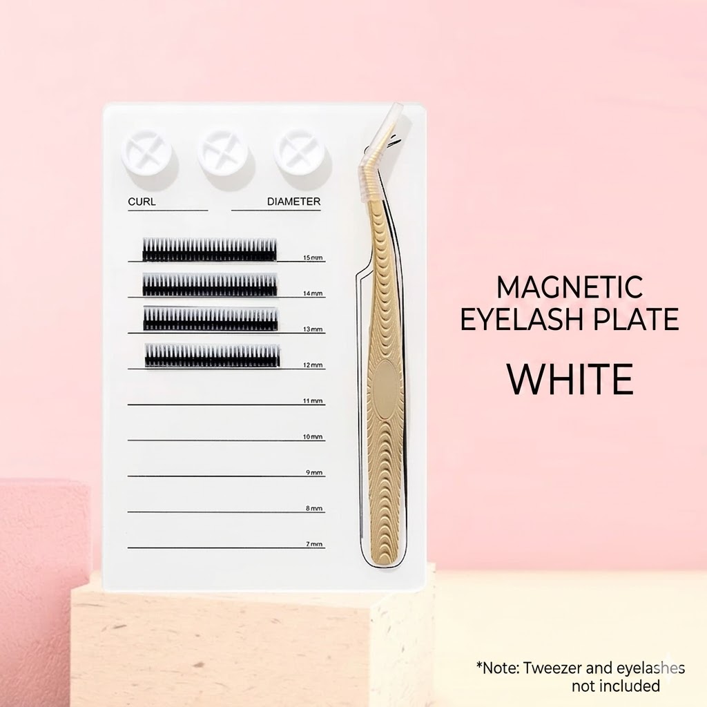 マグネット式まつげエクステパレット＆グルーホルダーパッド、ア - Eyelash Extension Fan のレビューと価格