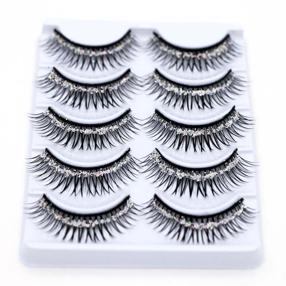 スパンコール付き厚めクロスラッシュアイメイクツール、ビッグア - Eyelash Extension For Big Eyes のレビューと価格