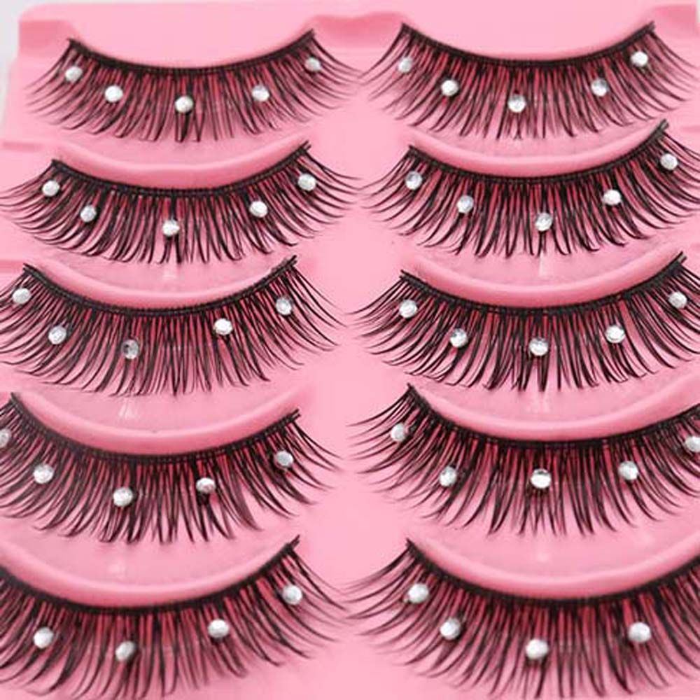 スパンコール付き厚めクロスラッシュアイメイクツール、ビッグア - Eyelash Extension For Big Eyes のレビューと価格