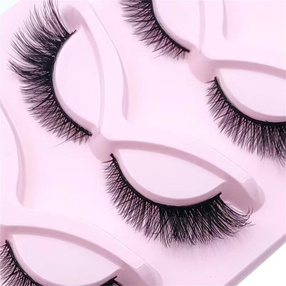 5 ペアのキャットアイまつげうっすらとしたつけまつげふわふわ - Eyelash Extension Cat Eye のレビューと価格