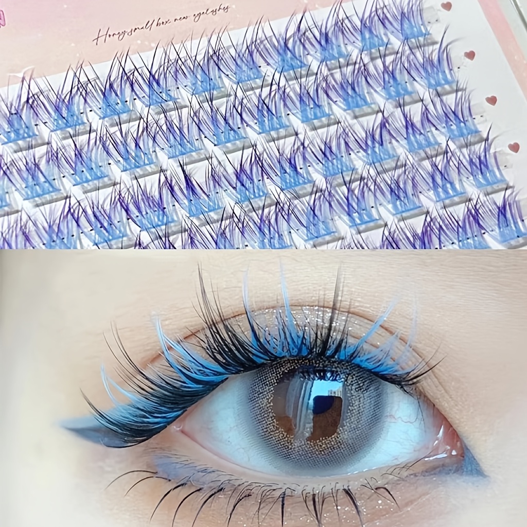 ミクシャオヘ カラフルまつげ 60束 簡単装着 ナチュラルマ - Eyelash Extension Anime のレビューと価格