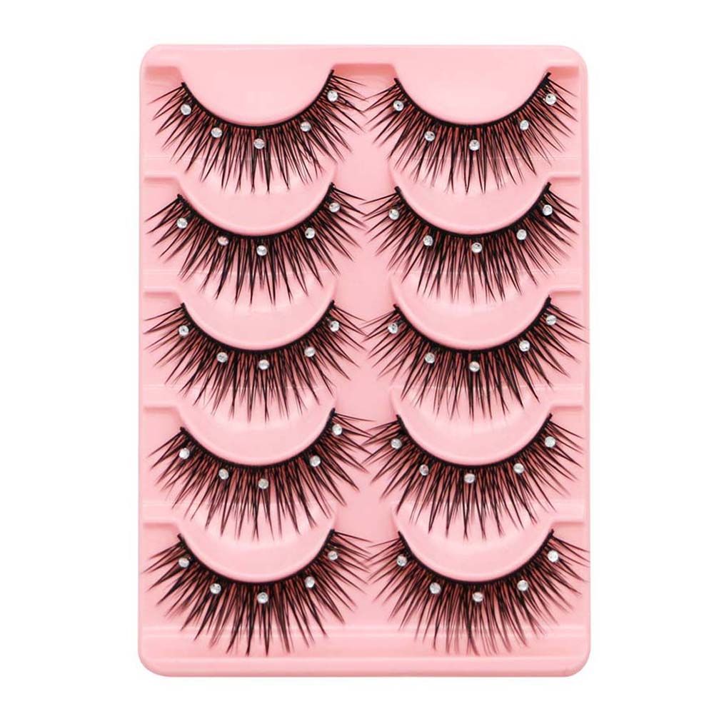 ラインストーングリッタースパンコール長持ちビッグアイまつげラ - Eyelash Extension For Big Eyes のレビューと価格