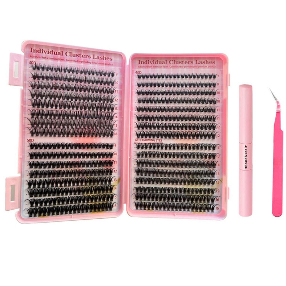 9-16mmの長さのつけまつげ、3Dボリュームナチュラルルッ - Eyelash Extension Fan のレビューと価格